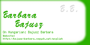 barbara bajusz business card